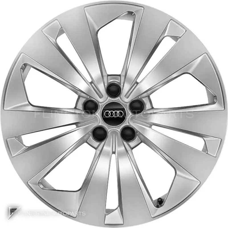 ล้อแท้นำเข้า Audi 5 Spoke ขอบ 19 นิ้ว รุ่น Q8 4M8 สี Diamond Silver