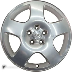 正品轮毂 Audi 5 Spoke 边框 17 英寸车型 A8 4D 颜色 Burnished Aluminium