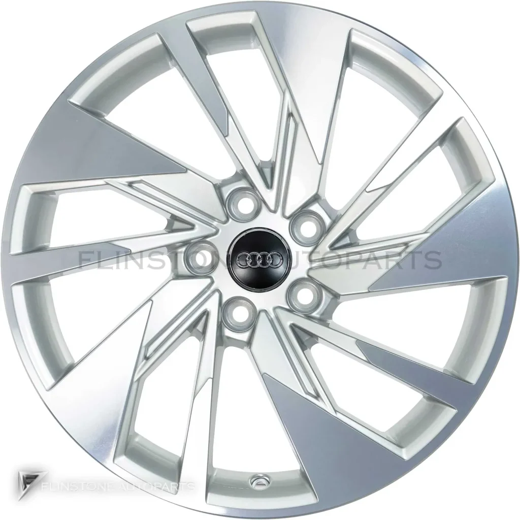 ล้อแท้ Audi 5 Spoke Y Style ขอบ 18 นิ้ว รุ่น A3 8Y สี Diamond Silver with Diamond Cut