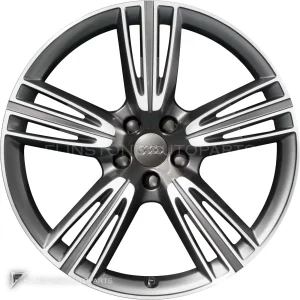正品轮毂 Audi 5 Tripple Spoke 边框 20 英寸车型 A6 4G 颜色 Anthracite