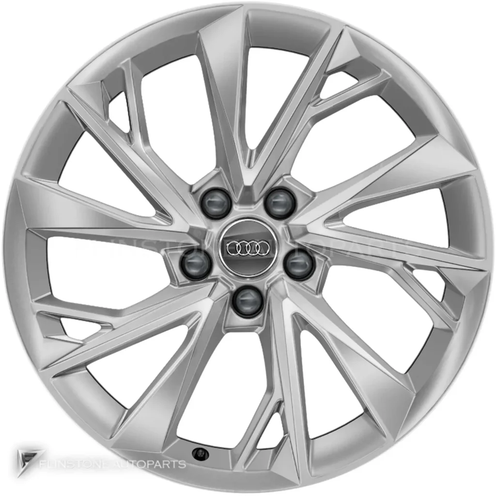 ล้อแท้ Audi 5 Twin Spoke ขอบ 18 นิ้ว รุ่น A4 8W สี Diamond Silver