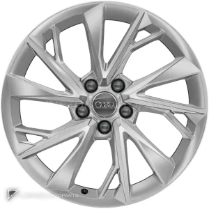 正品轮毂 Audi 5 Twin Spoke 边框 18 英寸车型 A4 8W 颜色 Diamond Silver