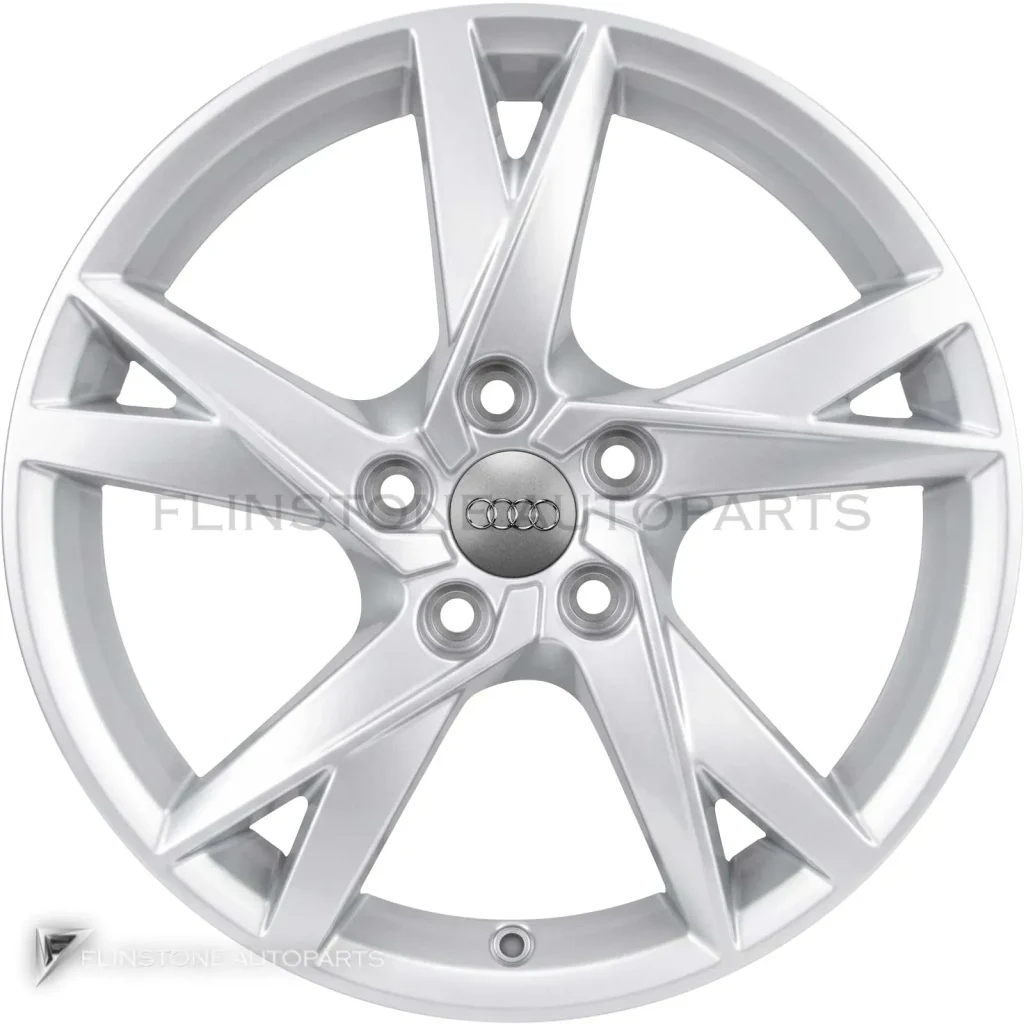 ล้อแท้นำเข้า Audi 5 Twin Spoke ขอบ 17 นิ้ว รุ่น Q3 8U สี Diamond Silver