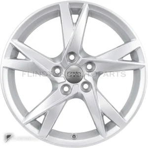 正品轮毂 Audi 5 Twin Spoke 边框 17 英寸车型 Q3 8U 颜色 Diamond Silver