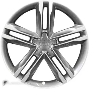正品轮毂 Audi 5 Twin Spoke 边框 18 英寸车型 A4 8K 颜色 Royal Silver