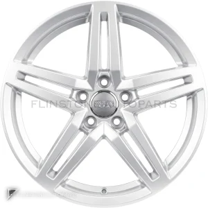 正品轮毂 Audi 5 Twin Spoke 边框 18 英寸车型 A6 4G 颜色 Diamond Silver