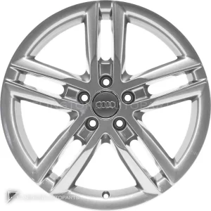 正品轮毂 Audi 5 Twin Spoke 边框 19 英寸车型 A8 4H 颜色 Silver