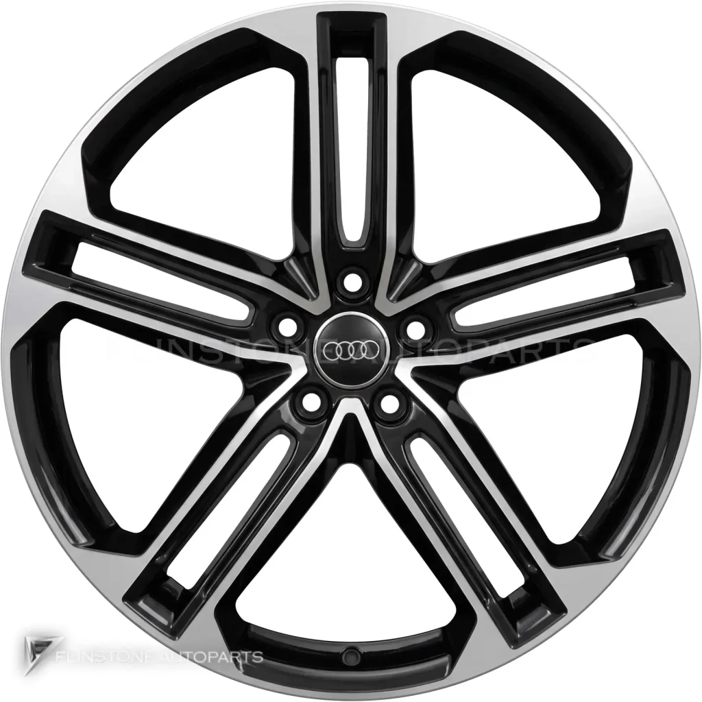 ล้อแท้ Audi 5 Twin Spoke ขอบ 21 นิ้ว รุ่น TT 4N สี Phantom Black with Diamond Cut