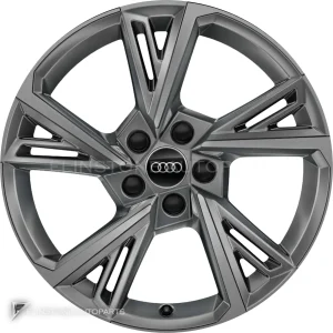 正品轮毂 Audi 5 V Double Spoke 边框 18 英寸车型 A3 8Y 颜色 Graphite Grey