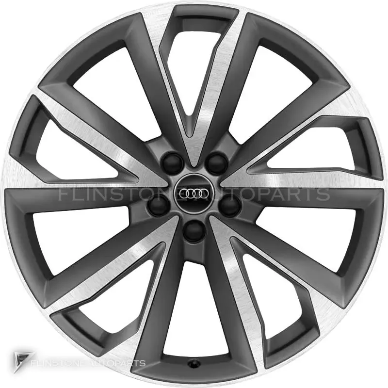 ล้อแท้นำเข้า Audi 5 V Double Spoke ขอบ 21 นิ้ว รุ่น Q7 4M สี Graphite Grey with Diamond Cut
