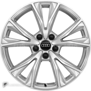 正品轮毂 Audi 5 V Spoke S 边框 18 英寸车型 Q3 83A 颜色 Diamond Silver