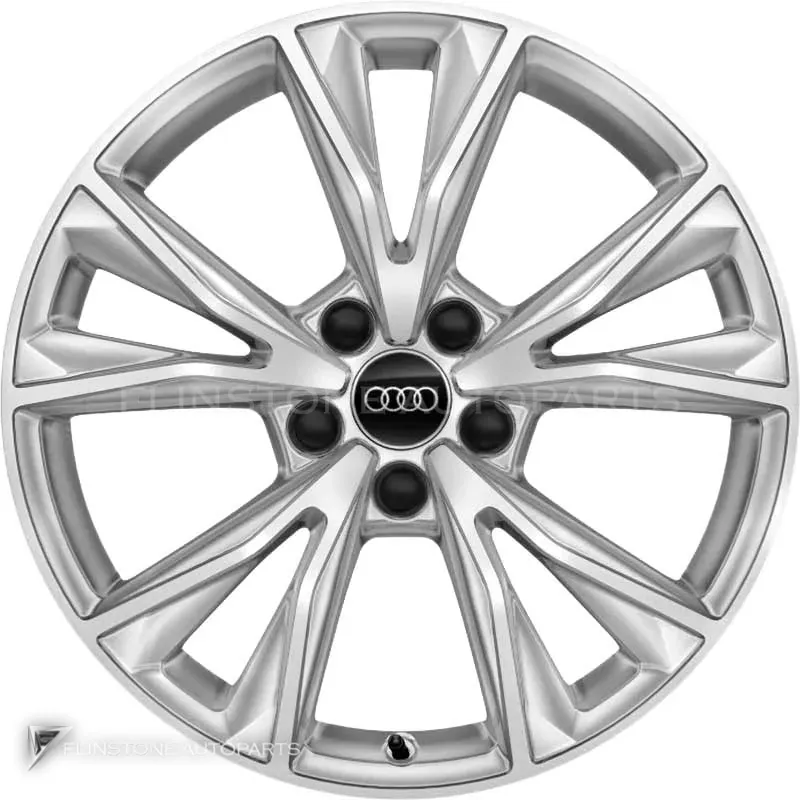 ล้อแท้นำเข้า Audi 5 V Spoke S ขอบ 18 นิ้ว รุ่น Q3 83A สี Diamond Silver
