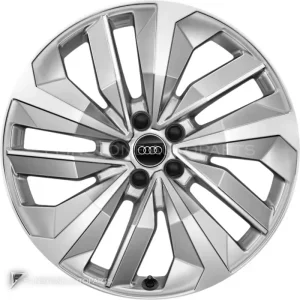 正品轮毂 Audi 5 V Spoke S 边框 20 英寸车型 Q8 4KE 颜色 Galvano Silver