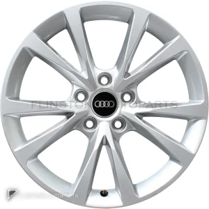 正品轮毂 Audi 5 V Spoke 边框 17 英寸车型 A3 8Y 颜色 Diamond Silver