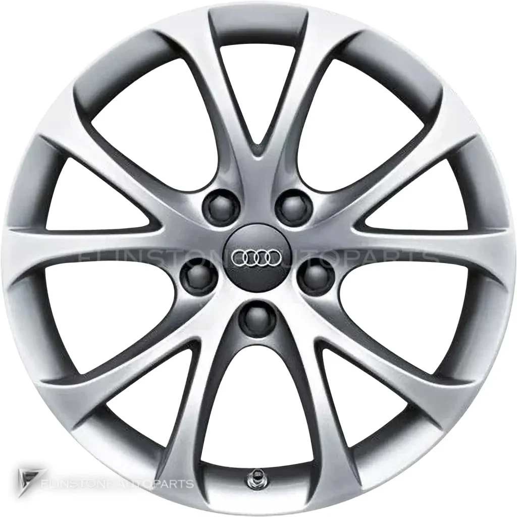 ล้อแท้นำเข้า Audi 5 V Spoke ขอบ 17 นิ้ว รุ่น A4 8K สี Diamond Silver