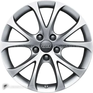 正品轮毂 Audi 5 V Spoke 边框 17 英寸车型 A4 8K 颜色 Diamond Silver
