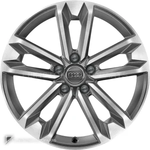 正品轮毂 Audi 5 V Spoke 边框 18 英寸车型 A4 8W9