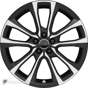 正品轮毂 Audi 5 V Spoke 边框 18 英寸车型 A1 82A 颜色 Matt Black