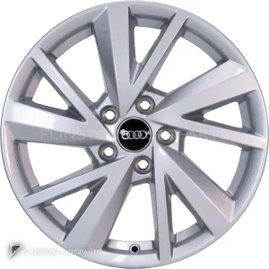 正品轮毂 Audi 5 V Spoke 边框 17 英寸车型 Q2 81A 颜色 Diamond Silver