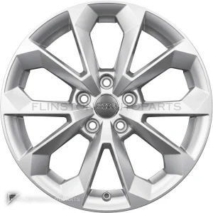 正品轮毂 Audi 5 V Spoke 边框 17 英寸车型 Q3 8U 颜色 Diamond Silver