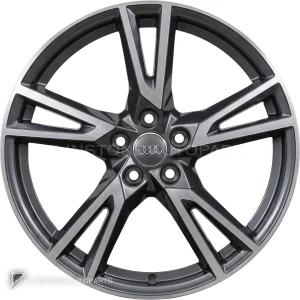 正品轮毂 Audi 5 V Spoke 边框 19 英寸车型 Q5 80A 颜色 Graphite Grey with Diamond Cut