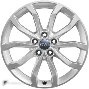 正品轮毂 Audi 5 V Spoke 边框 18 英寸车型 A4 8W 颜色 Diamond Silver