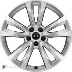 正品轮毂 Audi 5 V Spoke 边框 19 英寸车型 Q7 4M 颜色 Diamond Silver