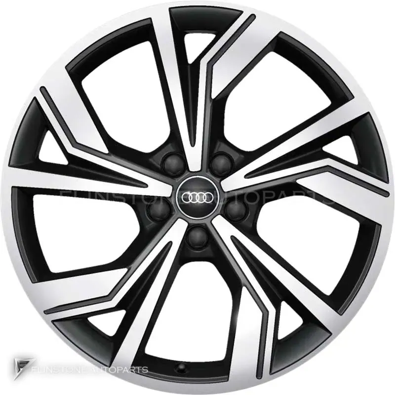 ล้อแท้นำเข้า Audi 5 V Spoke ขอบ 20 นิ้ว รุ่น Q4 89A สี Graphite Grey with Diamond Cut