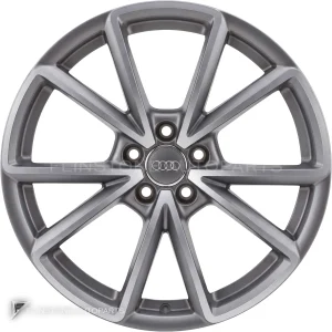 正品轮毂 Audi 5 V Spoke 边框 19 英寸车型 A4 8K 颜色 Titanium Grey with Diamond Cut