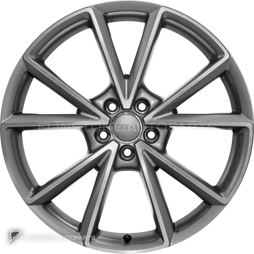 ล้อแท้นำเข้า Audi 5 V Spoke ขอบ 20 นิ้ว รุ่น Q3 8U สี Titanium Grey with Diamond Cut