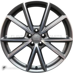 正品轮毂 Audi 5 V Spoke 边框 20 英寸车型 TT 8S 颜色 Titanium Grey with Diamond Cut