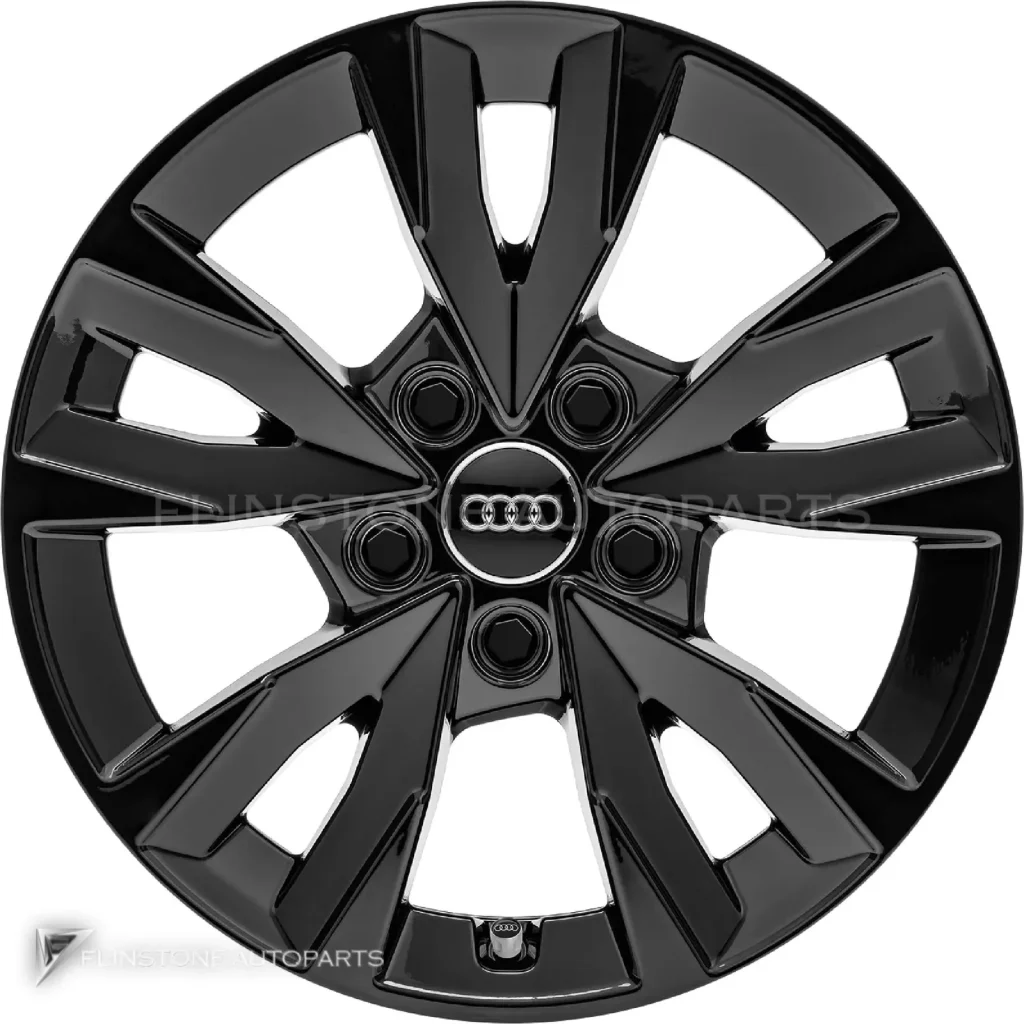 ล้อแท้นำเข้า Audi 5 V Spokes ขอบ 16 นิ้ว รุ่น A3 8Y สี Gloss Black