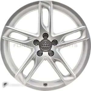 正品轮毂 Audi 5 V Twin Spoke 边框 19 英寸车型 Q5 8R 颜色 Diamond Silver