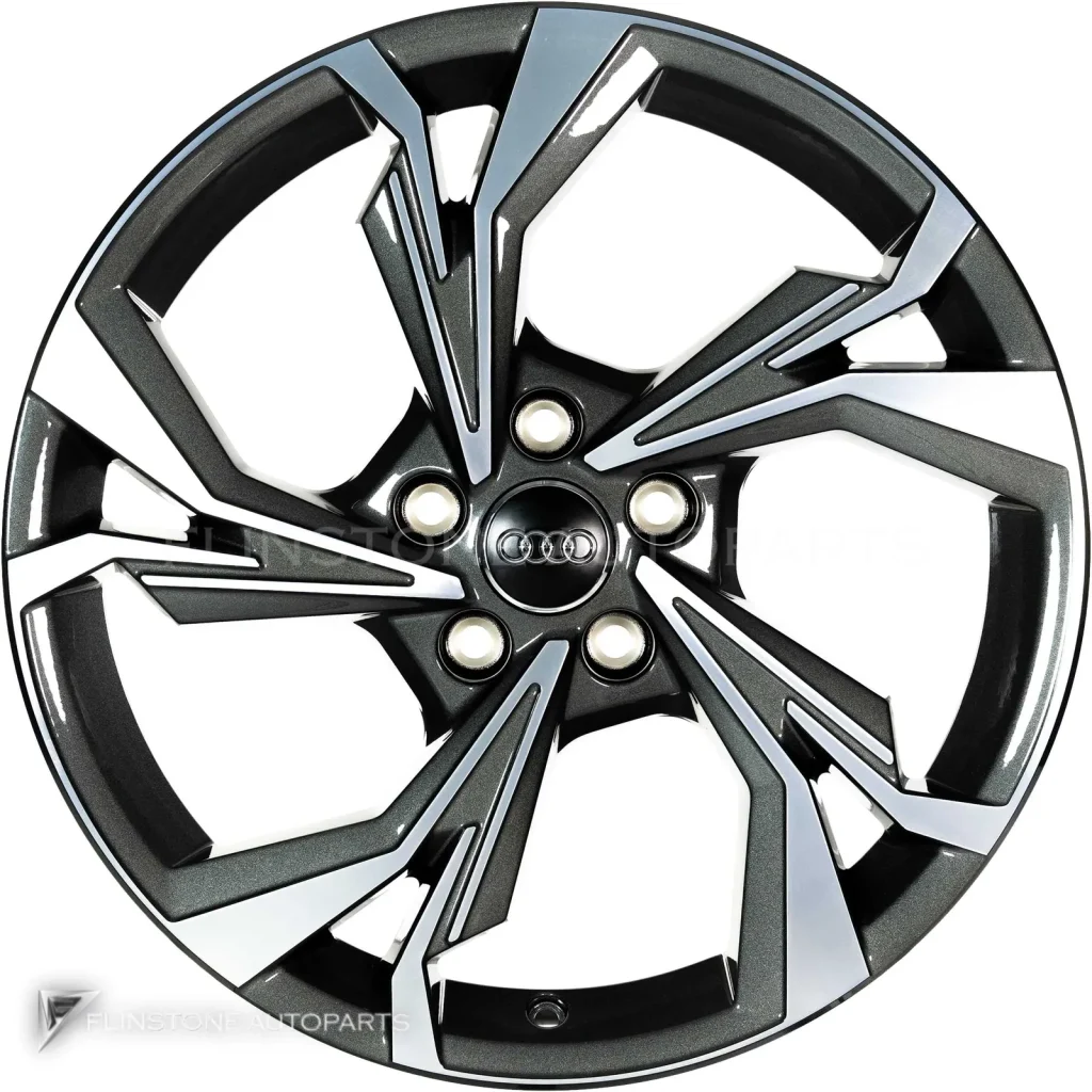 ล้อแท้นำเข้า Audi 5 Y Spoke ขอบ 18 นิ้ว รุ่น A3 8Y สี Graphite Grey with Diamond Cut