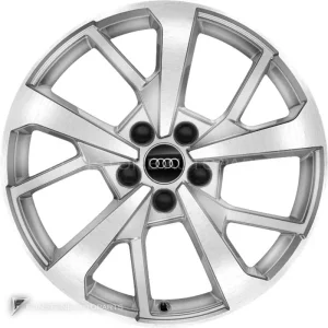 正品轮毂 Audi 5 Y Spoke 边框 18 英寸车型 Q3 83A 颜色 Galvano Silver with Diamond Cut