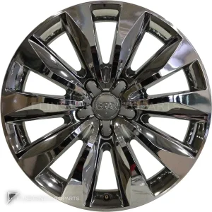 正品轮毂 Audi 5 Y Spoke 边框 20 英寸车型 Q7 4L 颜色 Chrome