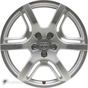 正品轮毂 Audi 6 Spoke Parabola 边框 18 英寸车型 Q5 8R 颜色 Diamond Silver