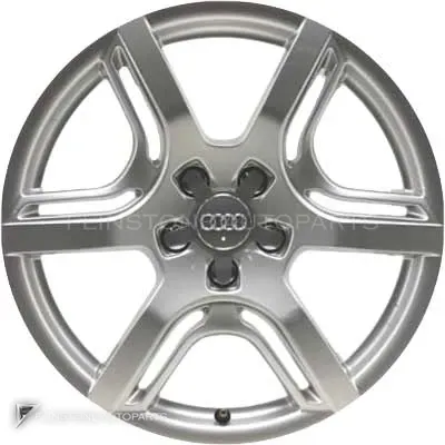 ล้อแท้นำเข้า Audi 6 Spoke Parabola ขอบ 18 นิ้ว รุ่น Q5 8R สี Diamond Silver