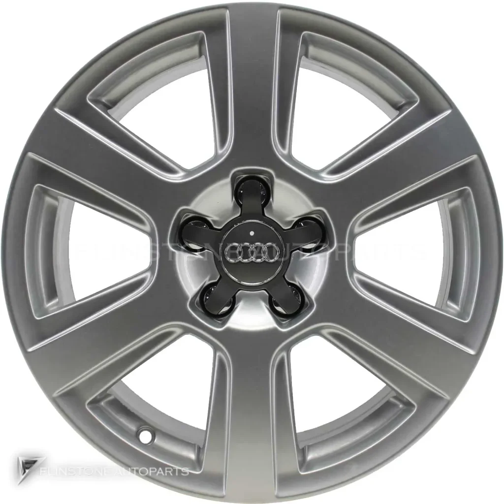 ล้อแท้นำเข้า Audi 6 Spoke ขอบ 17 นิ้ว รุ่น Q5 8R สี Diamond Silver