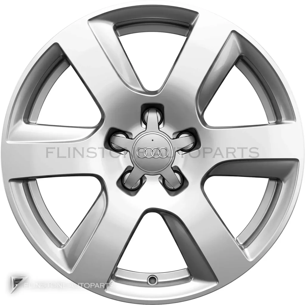 ล้อแท้นำเข้า Audi 6 Spoke ขอบ 17 นิ้ว รุ่น A6 4G สี Diamond Silver