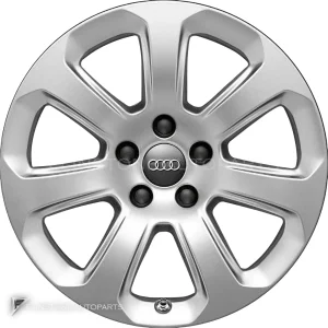 正品轮毂 Audi 7 Arm Design Winter 边框 17 英寸颜色 Silver Grey Painted