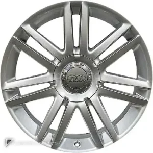 正品轮毂 Audi 7 Double Spoke 边框 18 英寸车型 A6 4F 颜色 Diamond Silver