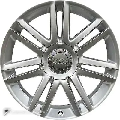 ล้อแท้นำเข้า Audi 7 Double Spoke ขอบ 18 นิ้ว รุ่น A6 4F สี Diamond Silver