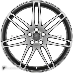 正品轮毂 Audi 7 Double Spoke 边框 20 英寸车型 TT 8J 颜色 Metallic Grey with Diamond Cut