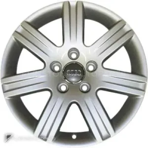 正品轮毂 Audi 7 Spoke 边框 16 英寸车型 A6 4F 颜色 Diamond Silver