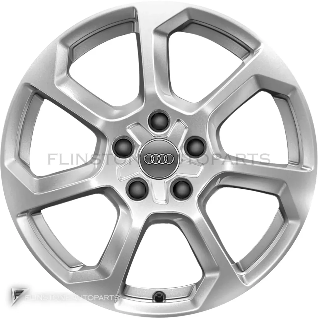 ล้อแท้นำเข้า Audi 7 Spoke ขอบ 17 นิ้ว รุ่น Q2 81A สี Diamond Silver