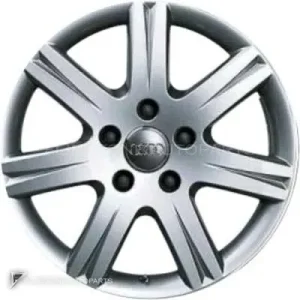 正品轮毂 Audi 7 Spoke 边框 17 英寸车型 A6 4F 颜色 Brilliant Silver