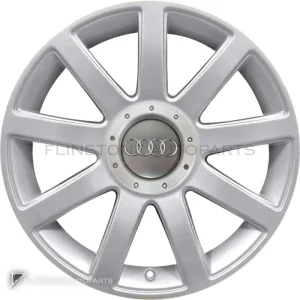 Genuine Wheels Audi 9 Spoke trim 18 inch model A8 4E Colour Silver