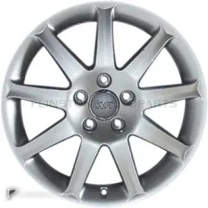 正品轮毂 Audi 9 Spoke 边框 17 英寸车型 A6 4F 颜色 Diamond Silver
