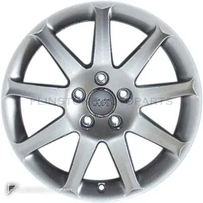 ล้อแท้นำเข้า Audi 9 Spoke ขอบ 17 นิ้ว รุ่น A6 4F สี Diamond Silver
